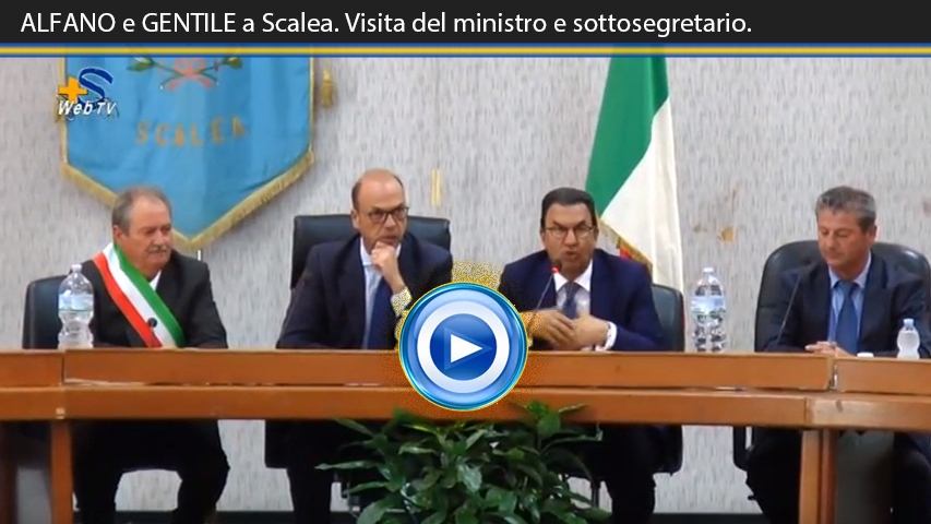 ALFANO e GENTILE a Scalea. Visita del ministro e sottosegretario.