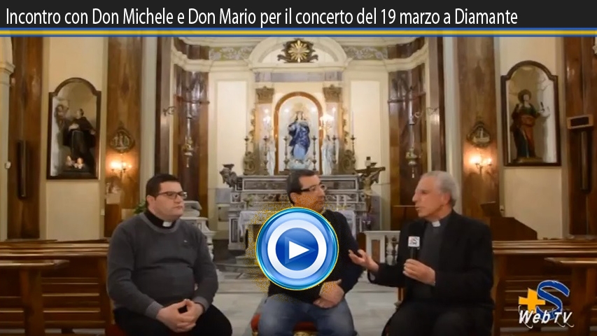 Incontro con Don Michele e Don Mario per il concerto del 19 marzo a Diamante